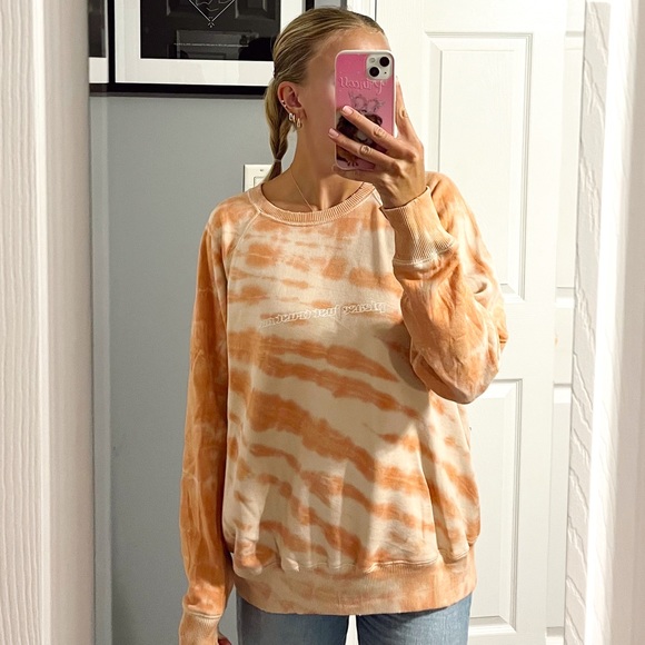 Aerie Please Just Trust Me Tie Dye Crewneck Sweatshirt - Picture 1 of 4